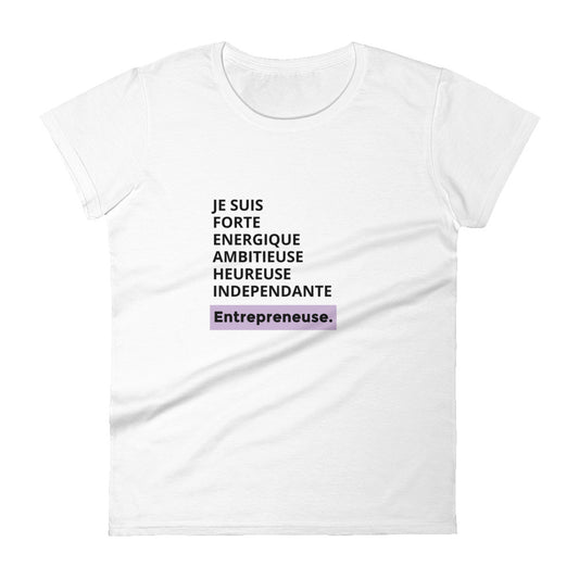 Tee-shirt "Entrepreneuse" Silver Manner